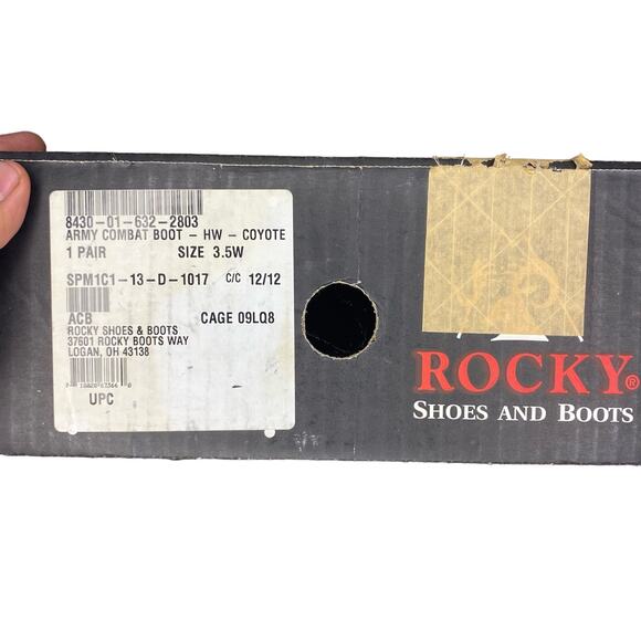 Rocky boots women’s 3.5 Army combat vibran tan high top made usa outdoors hiking - Picture 11 of 11